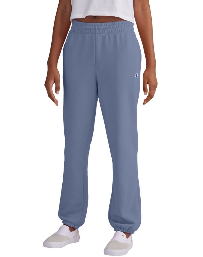 Champion Joggingbroek Dames - Blauw - Powerblend Fleece Boyfriend ( 032648-VDR )